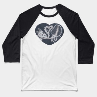 Strange Love Heart Baseball T-Shirt